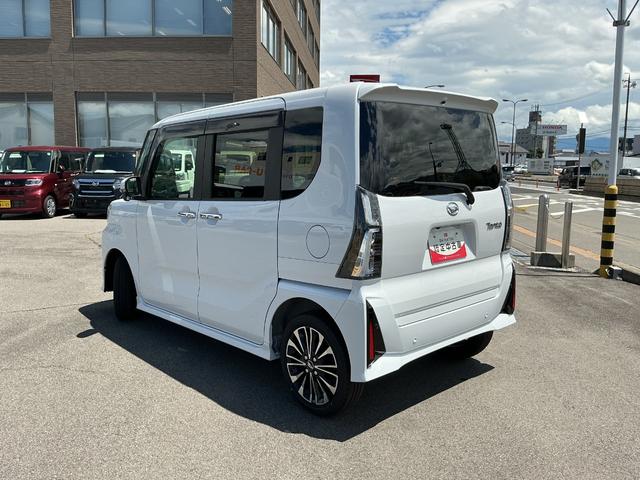 タントカスタムＲＳ４ＷＤ　ＣＶＴ　ターボ　純正１０インチナビ　パノラマモニター　ドライブレコーダー　両側電動スライドドア（長野県）の中古車