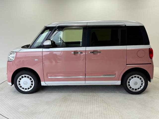 ムーヴキャンバスストライプスGターボCDチューナー シートヒーター CVT 両側電動スライドドア ターボエンジン クルーズコントロール オートライト オートエアコン LEDヘッドランプ LEDフォグランプ(長野県)の中古車