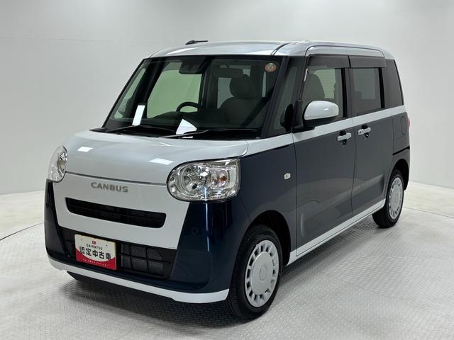 ムーヴキャンバスストライプスＸオーディオレス　ＵＳＢソケット　オートエアコン　両側電動スライドドア　電動格納ミラー　ハロゲンヘッドランプ　オートライト　プッシュスタート　キーフリー　スマアシ（長野県）の中古車