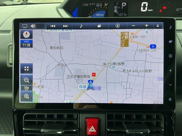 タントカスタムＲＳ４ＷＤ　ＣＶＴ　ターボ　純正ナビ　ドライブレコーダー　パノラマモニター　両側電動スライドドア（長野県）の中古車
