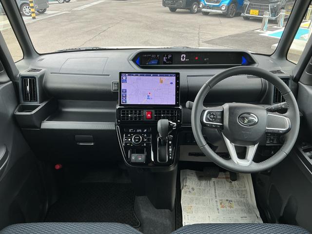 タントカスタムＲＳ４ＷＤ　ＣＶＴ　ターボ　純正ナビ　ドライブレコーダー　パノラマモニター　両側電動スライドドア（長野県）の中古車