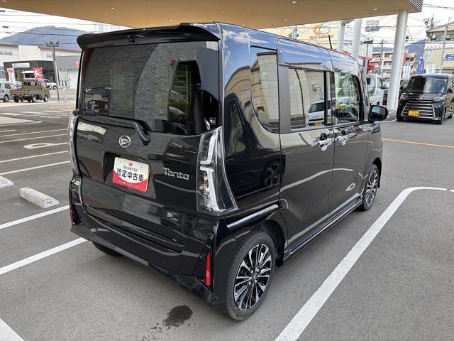タントカスタムRSターボ オーディオレス USBソケット 両側電動スライドドア ミラクルオープンドア 格納式テーブル 電動格納ミラー LED オートライト プッシュスタート 電動パーキングブレーキ キーフリー スマアシ(長野県)の中古車