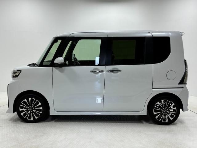 タントカスタムRSターボ 防錆塗装 追従機能 ディスプレイオーディオ パノラマモニター Bluetooth HDMI、USBソケット 両側電動スライドドア 両側シートヒーター LED オートライト キーフリー スマアシ(長野県)の中古車