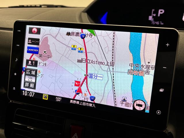 タントカスタムＲＳセレクションターボ　ＥＴＣ　追従機能　純正ナビ　パノラマモニター　後席モニター　Ｂｌｕｅｔｏｏｔｈ　フルセグ　ハンズフリー　ＵＳＢソケット　両側電動スライドドア　両側シートヒーター　ＬＥＤ　オートライト　スマアシ（長野県）の中古車