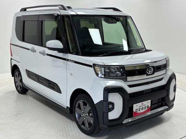 タントファンクロスターボターボ　追従機能　ドラレコ　ＥＴＣ　純正ナビ　パノラマモニター　Ｂｌｕｅｔｏｏｔｈ　フルセグ　両側電動スライドドア　ミラクルオープンドア　ＬＥＤ　オートライト　両側シートヒーター　キーフリー　スマアシ（長野県）の中古車