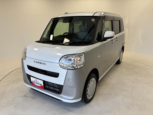 ムーヴキャンバスストライプスX4WD 防錆塗装済み 低走行 CDチューナー LEDヘッドランプ オートライト スマートアシスト スライドドア オートエアコン プッシュスタート キーフリー 電動格納ミラー(長野県)の中古車