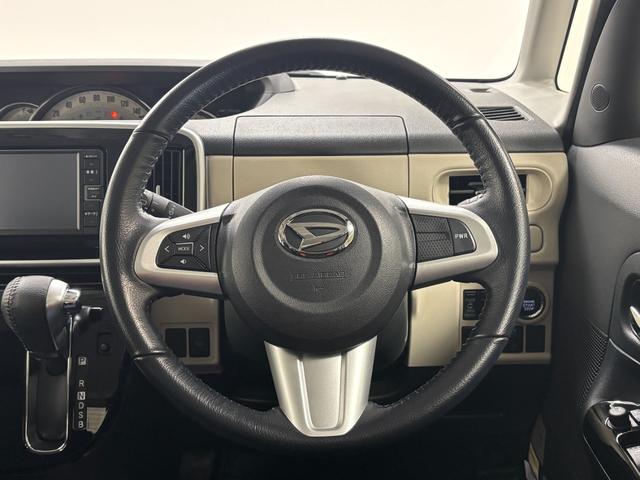 ムーヴキャンバスGブラックアクセントVS SAIIIナビ パノラマモニター Bluetooth ハンズフリー USBソケット ステアリングスイッチ 両側電動スライドドア 運転席側シートヒーター 置きラクボックス LED キーフリー スマアシ(長野県)の中古車