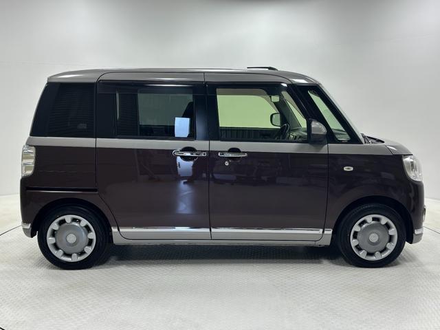 ムーヴキャンバスGブラックアクセントVS SAIIIナビ パノラマモニター Bluetooth ハンズフリー USBソケット ステアリングスイッチ 両側電動スライドドア 運転席側シートヒーター 置きラクボックス LED キーフリー スマアシ(長野県)の中古車