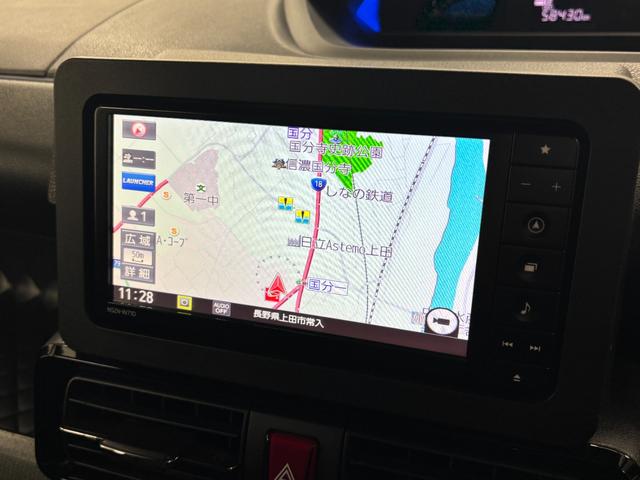 タントカスタムRSターボ エンジンスターター ドラレコ ETC 追従機能 純正ナビ ワンセグ Bluetooth パノラマモニター USBソケット 両側電動スライドドア ミラクルオープンドア キーフリー スマアシ(長野県)の中古車