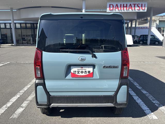 タントファンクロスターボターボ　ＥＴＣ　追従機能　ディスプレイオーディオ　バックカメラ　フルセグ　Ｂｌｕｅｔｏｏｔｈ　ハンズフリー　ＨＤＭＩ、ＵＳＢソケット　両側電動スライドドア　両側シートヒーター　キーフリー　スマアシ（長野県）の中古車