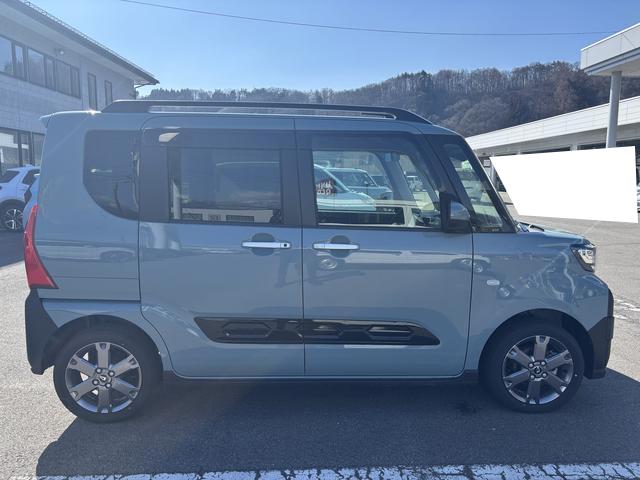 タントファンクロスターボターボ　ＥＴＣ　追従機能　ディスプレイオーディオ　バックカメラ　フルセグ　Ｂｌｕｅｔｏｏｔｈ　ハンズフリー　ＨＤＭＩ、ＵＳＢソケット　両側電動スライドドア　両側シートヒーター　キーフリー　スマアシ（長野県）の中古車