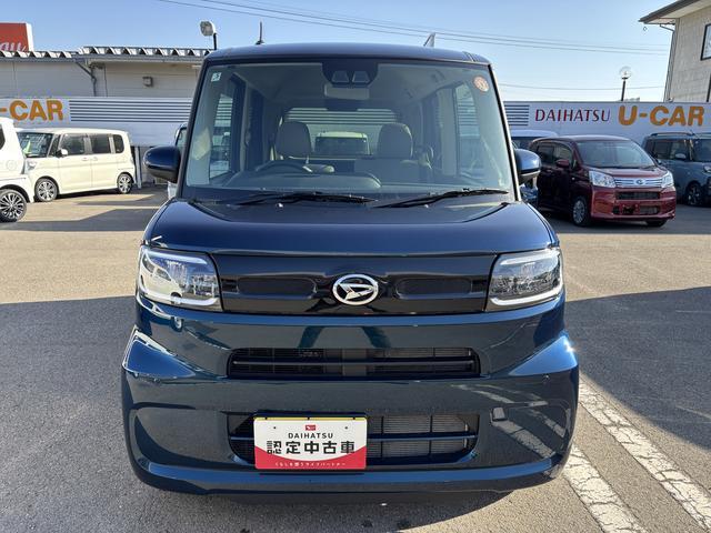 タントXCDチューナー USBソケット 片側電動スライドドア ミラクルオープンドア 両側シートヒーター 電動格納ミラー プッシュスタート 格納式テーブル キーフリー 14インチフルホイールキャップ スマアシ(長野県)の中古車