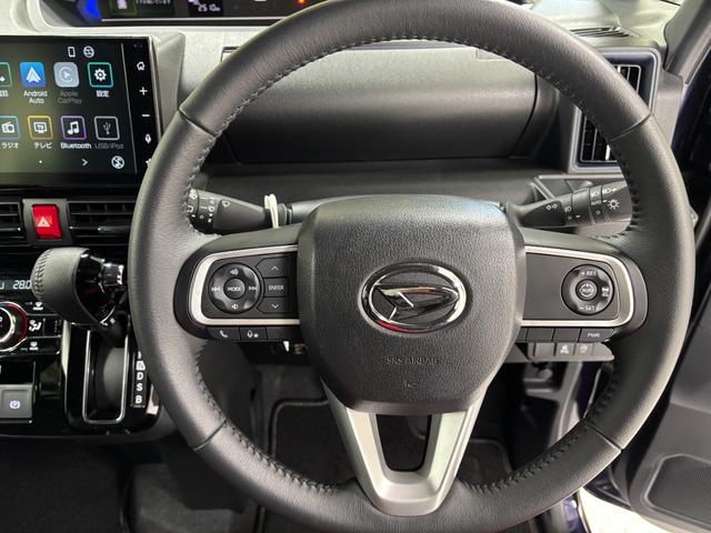 タントカスタムRSターボ 防錆塗装済 ディスプレイオーディオ バックカメラ 追従機能 ETC 両側パワースライドドア 両側シートヒーター HDMI、USBソケット スマートキー LED スマートアシスト(長野県)の中古車