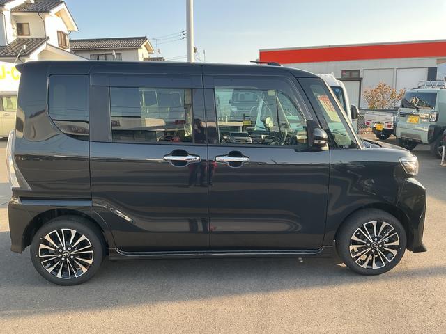 タントカスタムＲＳターボ　オーディオレス　ＵＳＢソケット　両側電動スライドドア　ミラクルオープンドア　両側シートヒーター　ＬＥＤヘッドランプ　オートライト　格納式テーブル　電動パーキングブレーキ　キーフリー　スマアシ（長野県）の中古車