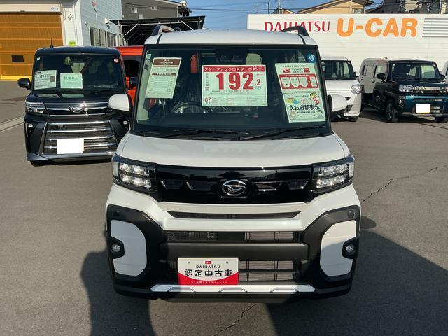 タントファンクロスターボターボ 防錆塗装済み オーディオレス USBソケット 電動パーキングブレーキ 防水加工シートバック 格納式テーブル LEDヘッドランプ オートライト キーフリー 15インチアルミホイール スマアシ(長野県)の中古車