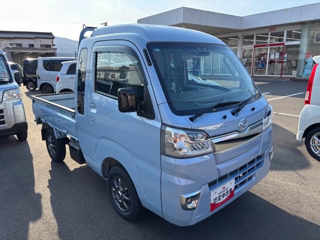 ハイゼットトラックジャンボＳＡIIIｔＭＴ５　ＣＤチューナー　マニュアルエアコン　荷台作業灯　ＬＥＤヘッドランプ　荷台ゴムマット　ゲートプロテクター　電子制御式４ＷＤ　スーパーデフロック　オートライト　キーフリー　スマアシ（長野県）の中古車