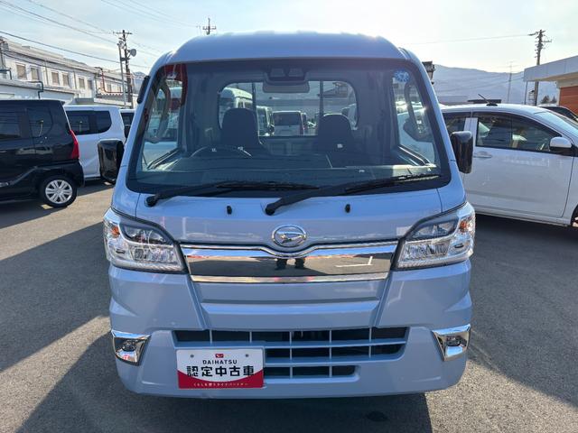 ハイゼットトラックジャンボＳＡIIIｔＭＴ５　ＣＤチューナー　マニュアルエアコン　荷台作業灯　ＬＥＤヘッドランプ　荷台ゴムマット　ゲートプロテクター　電子制御式４ＷＤ　スーパーデフロック　オートライト　キーフリー　スマアシ（長野県）の中古車