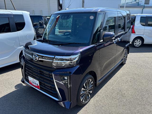 タントカスタムＲＳターボ　オーディオレス　ＵＳＢソケット　両側電動スライドドア　両側シートヒーター　電動パーキングブレーキ　電動格納ミラー　ＬＥＤ　オートライト　キーフリー　１５インチアルミホイール　スマアシ（長野県）の中古車