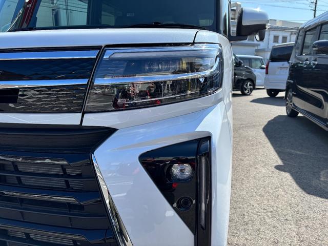 タントカスタムRSターボ オーディオレス USBソケット 両側電動スライドドア ミラクルオープンドア 両側シートヒーター 電動パーキングブレーキ 格納式テーブル LED オートライト 15インチアルミホイール スマアシ(長野県)の中古車