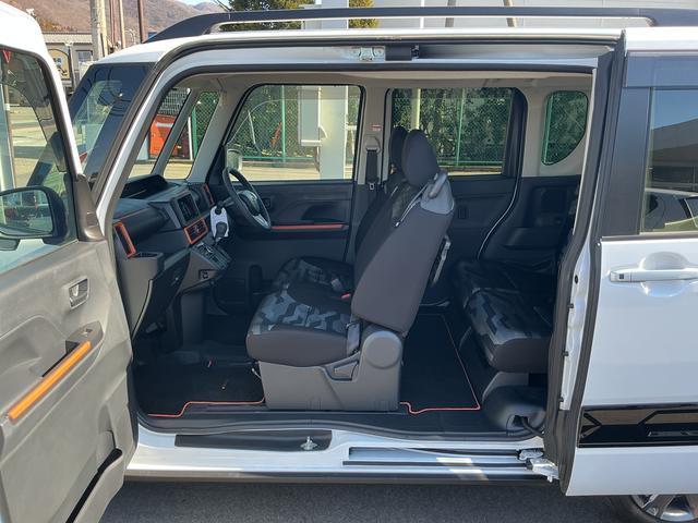 タントファンクロスターボターボ オーディオレス USBソケット 両側電動スライドドア ミラクルオープンドア 両側シートヒーター 格納式テーブル 電動格納ミラー 電動パーキングブレーキ LED キーフリー スマアシ(長野県)の中古車