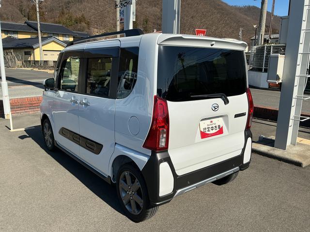 タントファンクロスターボターボ オーディオレス USBソケット 両側電動スライドドア ミラクルオープンドア 両側シートヒーター 格納式テーブル 電動格納ミラー 電動パーキングブレーキ LED キーフリー スマアシ(長野県)の中古車