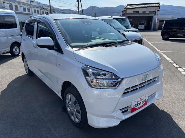 ミライースＸ　ＳＡIIIオーディオレス　マニュアルエアコン　オートライト　コーナーセンサー　電動格納ミラー　センターフロアトレイ　ＬＥＤヘッドランプ　１３インチフルホイールキャップ　キーレスエントリー　スマートアシスト（長野県）の中古車