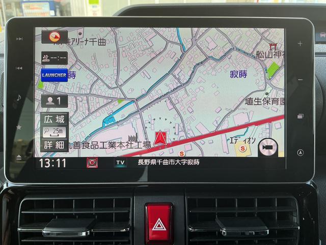 タントカスタムRSターボ 追従機能 ETC ドラレコ 純正ナビ パノラマモニター Bluetooth ハンズフリー フルセグ USBソケット 両側電動スライドドア 両側シートヒーター 格納式テーブル LED スマアシ(長野県)の中古車
