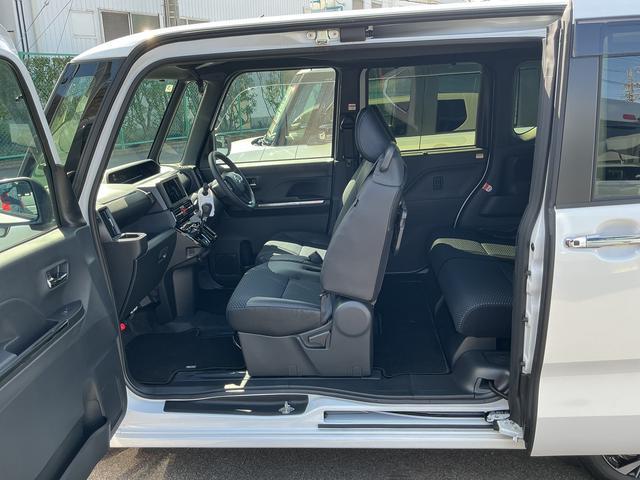 タントカスタムＸオーディオレス　ＵＳＢソケット　両側電動スライドドア　ミラクルオープンドア　両側シートヒーター　格納式テーブル　電動格納ミラー　ＬＥＤ　オートライト　プッシュスタート　キーフリー　スマアシ（長野県）の中古車