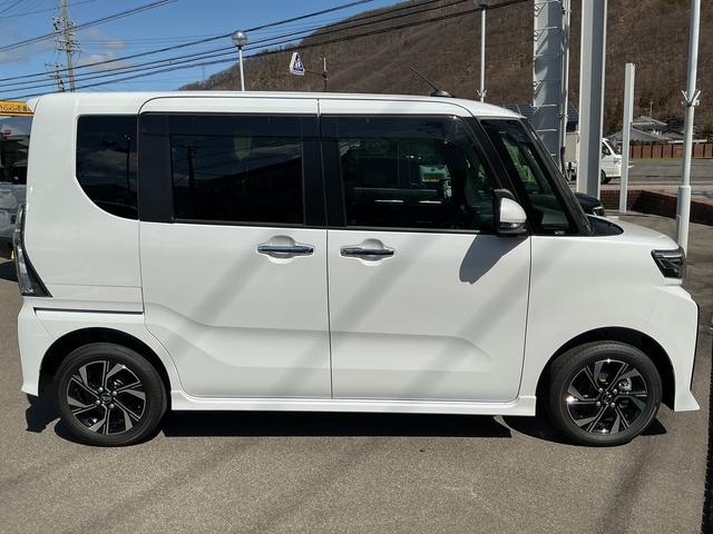 タントカスタムＸオーディオレス　ＵＳＢソケット　両側電動スライドドア　ミラクルオープンドア　両側シートヒーター　格納式テーブル　電動格納ミラー　ＬＥＤ　オートライト　プッシュスタート　キーフリー　スマアシ（長野県）の中古車