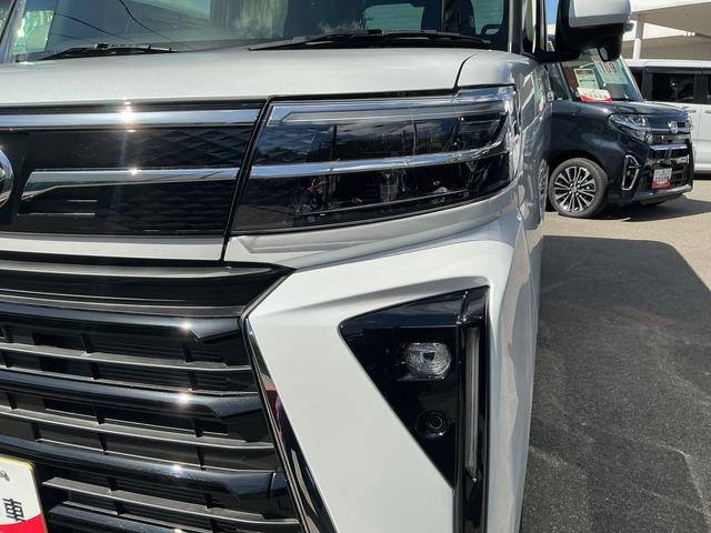 タントカスタムＸオーディオレス　ＵＳＢソケット　両側電動スライドドア　ミラクルオープンドア　両側シートヒーター　格納式テーブル　電動格納ミラー　ＬＥＤ　オートライト　プッシュスタート　キーフリー　スマアシ（長野県）の中古車