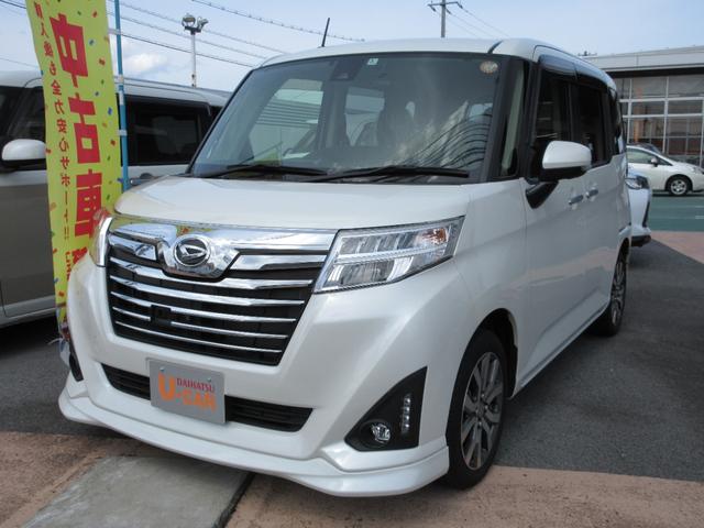 トールカスタムｇ ターボ ｓａiiワンオーナー ｌｅｄヘッドライト １０００ｃｃ ターボ 両側パワースライドドア クルーズコントロール ９インチナビゲーション 衝突回避支援システム搭載車 島根県 の中古車情報 ダイハツ公式 U Catch