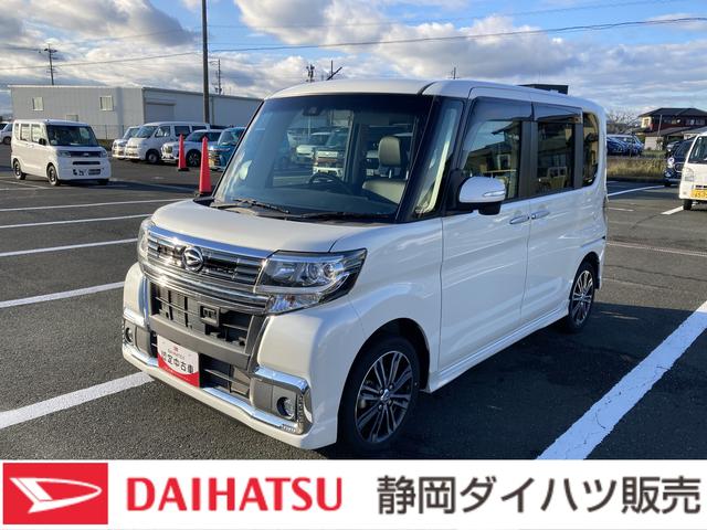 タントカスタムＲＳ　トップエディションＳＡII１５インチアルミホイール　大型エアロバンパー　ＬＥＤヘッドランプ　オート格納式カラードドアミラー　本革巻ステアリングホイール　両側パワースライドドア（静岡県）の中古車