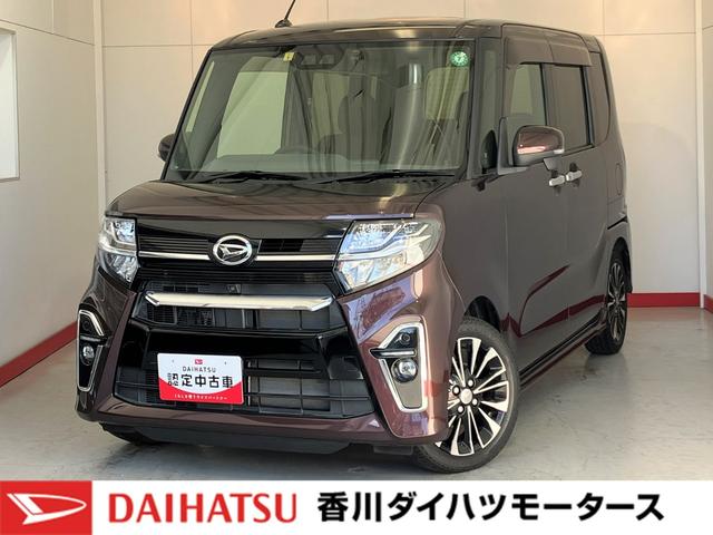 タントカスタムＲＳ純正ナビ　パノラマモニター　純正ドライブレコーダー　純正ＥＴＣ　運転席・助手席シートヒーター　純正１５インチアルミホイール　両側パワースライドドア　ワンオーナー　サイド・カーテンシールドエアバッグ（香川県）の中古車