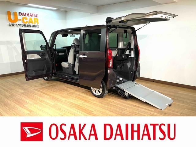 タントスローパーＸ　元試乗車／走行０．１万キロ／アシストグリップ元弊社試乗車／リヤシート付／アシストグリップ／電動パーキングブレーキ／ホールド機能／両側パワースライドドア／シートヒーター／オートエアコン／オートライト／キーフリー／ＬＥＤヘッドライト／オーディオレス（大阪府）の中古車