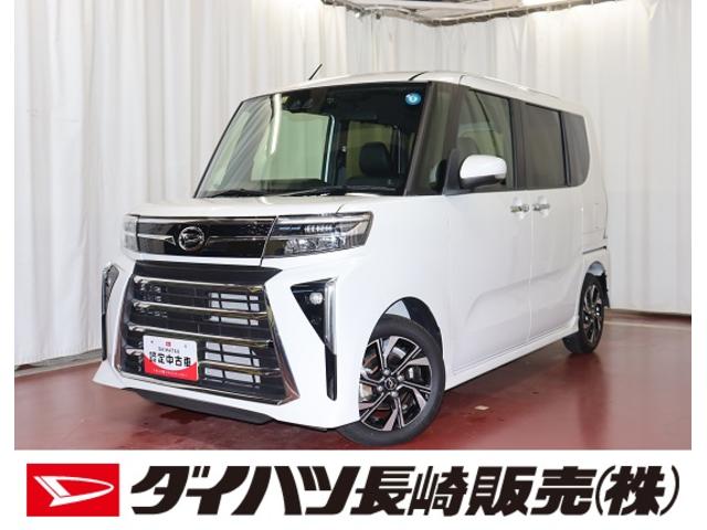 タントカスタムＸ１オーナー　ディスプレイオーディオ　フルセグＴＶ　Ｂｌｕｅｔｏｏｔｈ　ＥＴＣ車載器　ドライブレコーダー　バックカメラ　両側電動スライドドア　スマ−トキ−　アイドリングストップ　オートライト　整備記録簿（長崎県）の中古車