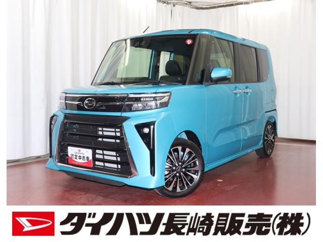 タントカスタムＲＳ１オーナー　届出済未使用車　禁煙　タ−ボ　両側電動スライドドア　アイドリングストップ　シートヒーター　オートライト　スマートキー　ＬＥＤ　セキュリティアラーム　記録簿（長崎県）の中古車