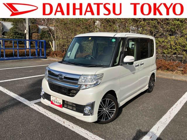 タントカスタムＲＳ　ＳＡ　ターボ車　ナビゲーション　ＥＴＣ車載器保証１年間距離無制限付き　ミラクルオープンドア　両側電動スライドドア　電動格納ドアミラー　アイドリングストップ　サンシェード　運転席シートリフター　コーナーセンサー（東京都）の中古車