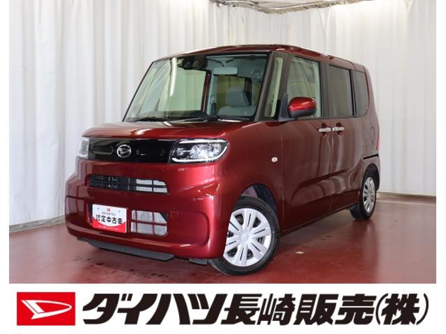 タントＸ１オーナー　元試乗車　片側電動両側スライドドア　スマ−トキ−　アイドリングストップ　ＬＥＤヘッドランプ　セキュリティーアラーム　オートライト　シートヒーター　記録簿（長崎県）の中古車