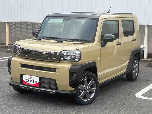 タフトＧターボ　ダーククロムベンチャー２ＷＤ　ＣＶＴ　６６０ｃｃ　クルーズコントロール　衝突被害軽減ブレーキ　横滑り防止装置　ＡＢＳ　アイドリングストップ　プッシュボタンスタート　スカイフィールトップ　前席シートヒーター（福島県）の中古車