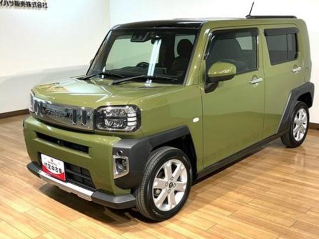 タフトＧターボ　ダーククロムベンチャーＬＥＤヘッドライト　ガラスルーフ　ターボ　クリアランスソナー　　前席シートヒーター　禁煙車　記録簿　認定中古車　レーンアシスト　オートマチックハイビーム　衝突回避支援システム搭載車（島根県）の中古車