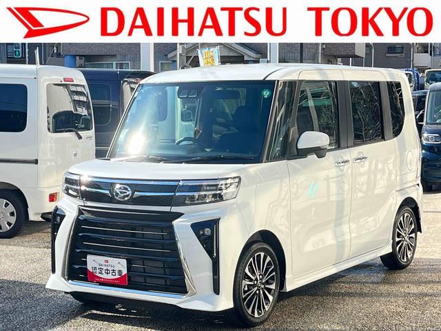 タントカスタムＲＳ　パノラマモニター　フロントシートヒーター中古車保証・距離無制限、１年付き　純正ＣＤチューナー　ＬＥＤヘッドライト　ＬＥＤフォグライト　両側電動スライドドア　アルミホイール　シートテーブル　ターボ　カーペットマット　オートエアコン（東京都）の中古車