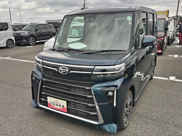 タントカスタムＸ４ＷＤ　　ＬＥＤヘッドライト　クリアランスソナー　両側パワースライドドア　前席シートヒーター　禁煙車　記録簿　認定中古車　レーンアシスト　オートマチックハイビーム　衝突回避支援システム搭載車（島根県）の中古車