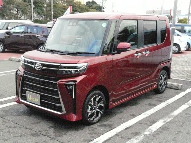 タントカスタムＸアルミホイール　キーフリーシステム　セキュリティアラーム　走行距離５ｋｍ（福岡県）の中古車