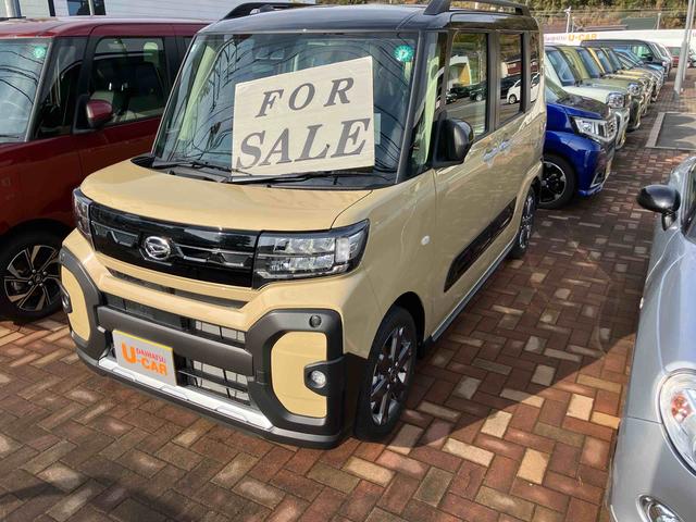 タントファンクロスターボターボ車　１オーナー　スマートキー　キーフリーシステム　アルミホイール　ＡＢＳ　エアバッグ　記録簿（山口県）の中古車