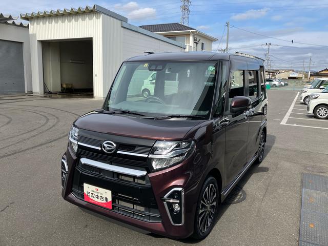 タントカスタムＲＳ２ＷＤ　ＣＶＴ　６６０ｃｃ　ターボ　カーナビ　衝突被害軽減ブレーキ　横滑り防止装置　ＡＢＳ　アイドリングストップ　ベンチシート　プッシュボタンスタート　キーフリー　両側電動スライドドア　車検整備付（福島県）の中古車