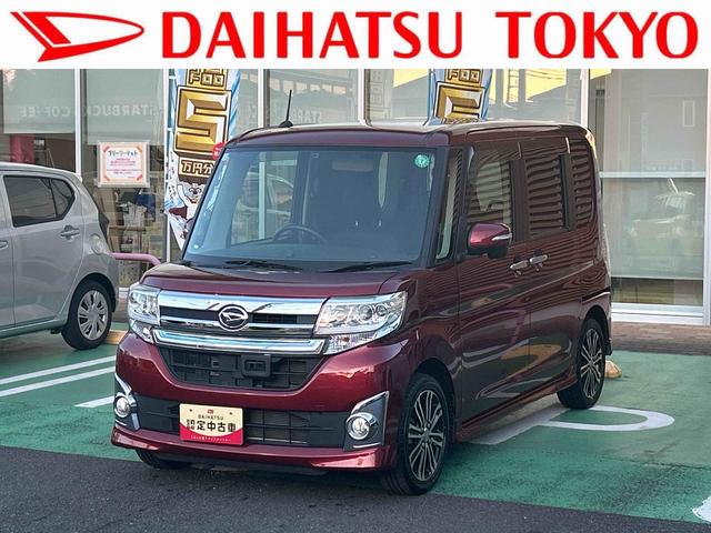 タントカスタムＲＳ　ＳＡ　純正ナビ　ＥＴＣ車載器　電動スライドドア保証１年間距離無制限付き　純正ナビゲーション　ＥＴＣ車載器　ＵＳＢ電源ソケット　Ｂｌｕｅｔｏｏｔｈ接続　バックカメラ　運転席シートリフター　キーフリーシステム　両側電動スライドドア（東京都）の中古車