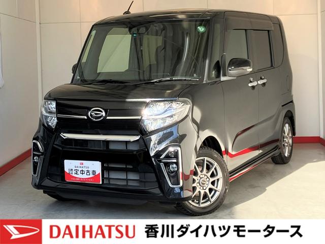 タントカスタムＸ純正ナビ　バックモニター　純正ドライブレコーダー　運転席・助手席シートヒーター　社外アルミホイール　スタッドレスタイヤ　両側パワースライドドア　スモークフィルム　ワンオーナー　スマートキー　スマアシ（香川県）の中古車