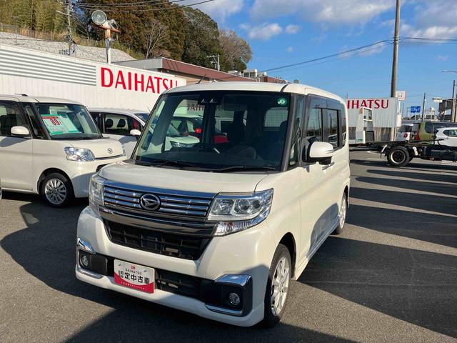 タントカスタムＸ　ＳＡIII２ＷＤ　ＣＶＴ　６６０ｃｃ　カーナビ　運転席シートヒーター　ベンチシート　衝突被害軽減ブレーキ　横滑り防止装置　ＡＢＳ　アイドリングストップ　プッシュボタンスタート　両側スライドドア（福島県）の中古車