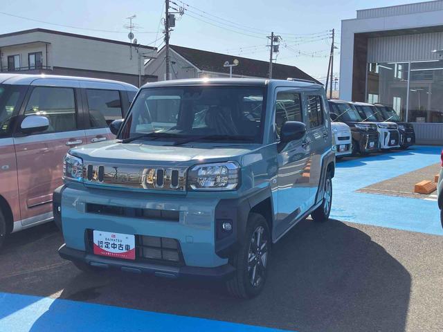 タフトＧ　ダーククロムベンチャー４ＷＤ　ＣＶＴ　６６０ｃｃ　衝突被害軽減ブレーキ　横滑り防止装置　ＡＢＳ　アイドリングストップ　プッシュボタンスタート　スカイフィールトップ　前席シートヒーター　電動パーキングブレーキ（福島県）の中古車