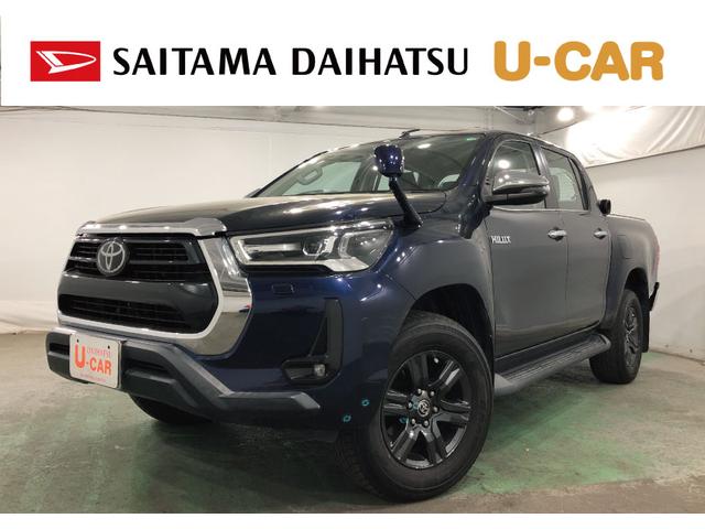 ハイラックスＺ　４ＷＤ／軽油／車検整備付／走行距離２９５８６キロ／ナビ１年保証距離無制限　走行距離２９５８６キロ　４ＷＤ　軽油　走行距離２９５８６キロ　フルセグナビ　ブルートゥース　ドラレコ　フロアマット　サイドエアバッグ　ＬＥＤヘッドランプ　アイドリングストップ（埼玉県）の中古車
